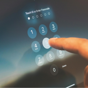 Pantalla tablet contraseña