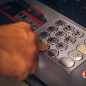 Botones cajero automático